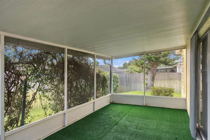 Fully screened  back lanai
