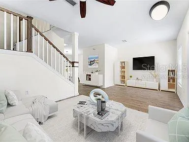 Virtually staged
