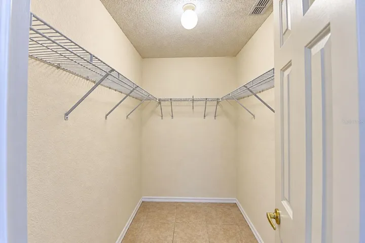 walk-in closet master bedroom