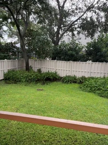 Fenced back-yard