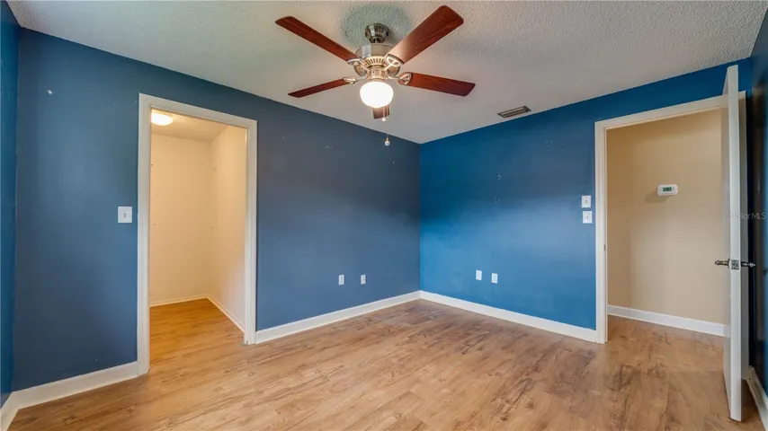 Yes; Bedroom No. 3 also features a walk-in closet.