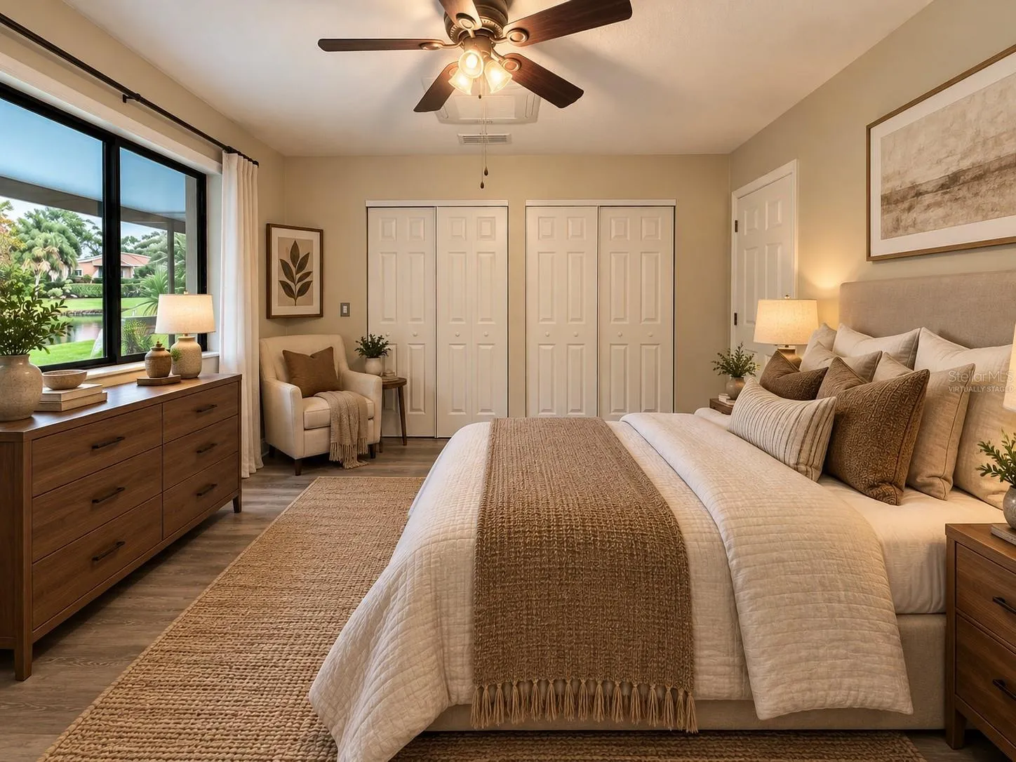 Primary Bedroom - virtually staged