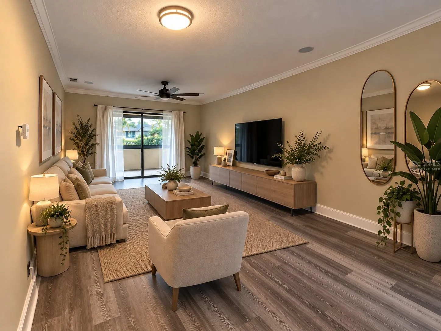 Living Room - virtually staged