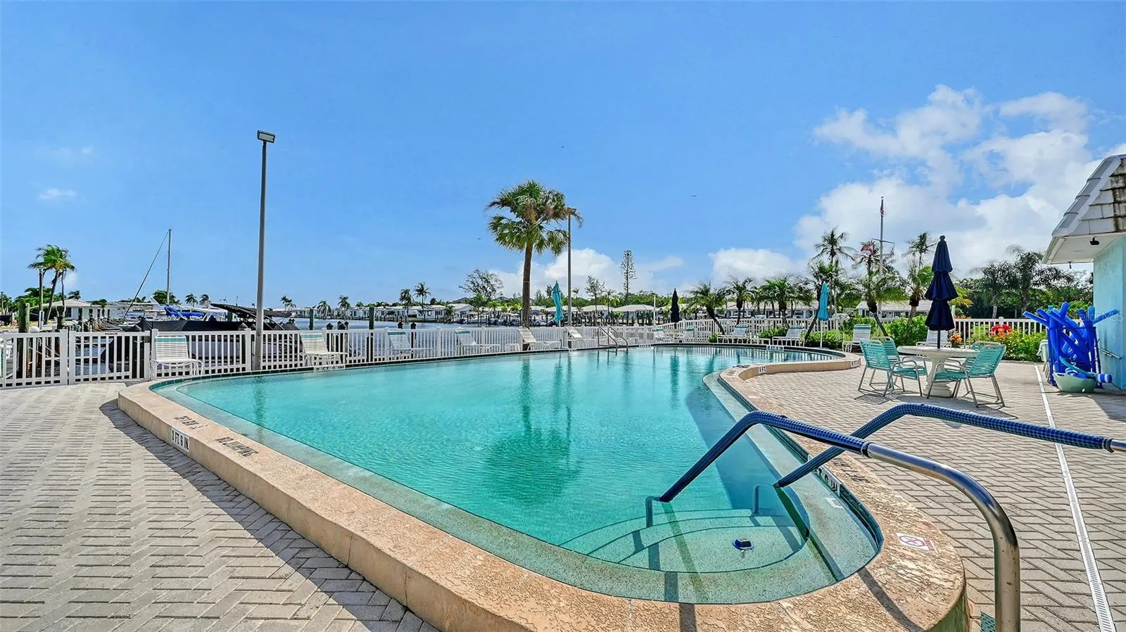 Association swimming pool behind the clubhouse.