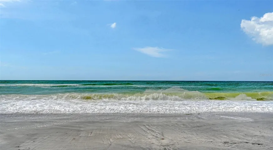 The beach across the street.