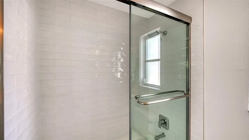 Primary bathroom with tub/shower combo.