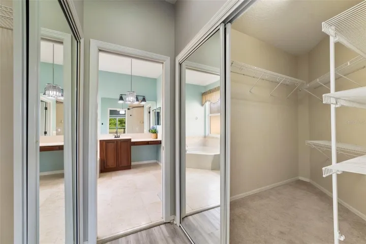 TWO WALK-IN CLOSETS in the Primary Suite provide generous storage.