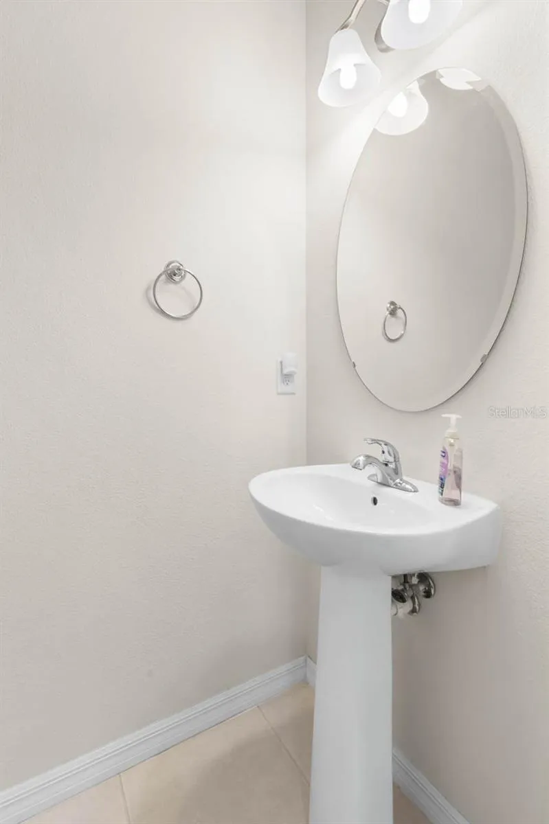 Half Bath on First Floor