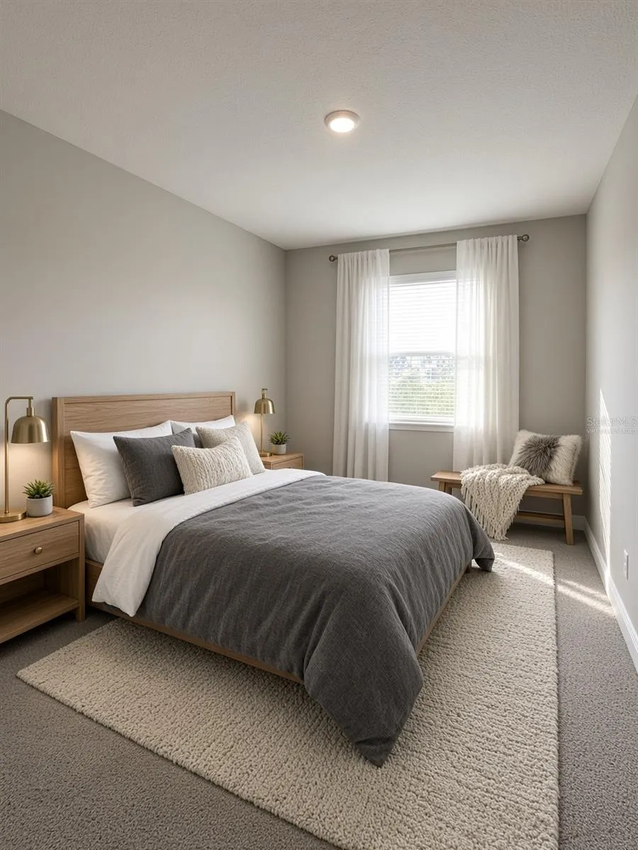 4th Bedroom - First Floor (Virtually Staged)