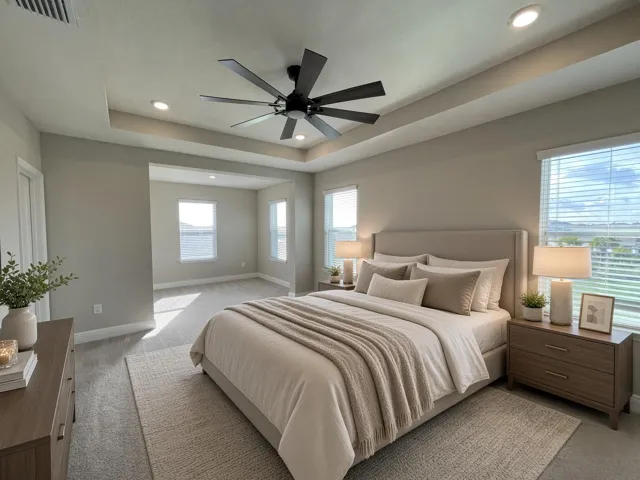 Master Suite-Virtually Staged