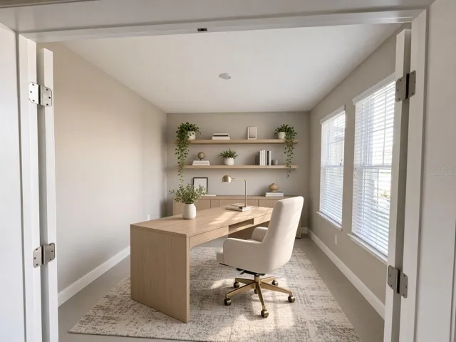 Studio/Office-Virtually Staged