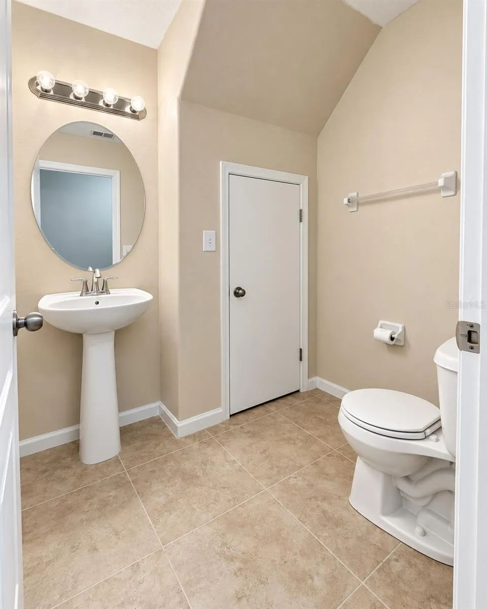 Half Downstairs Bathroom with storage