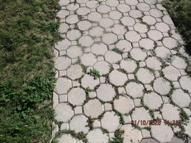 Pavers at dock
