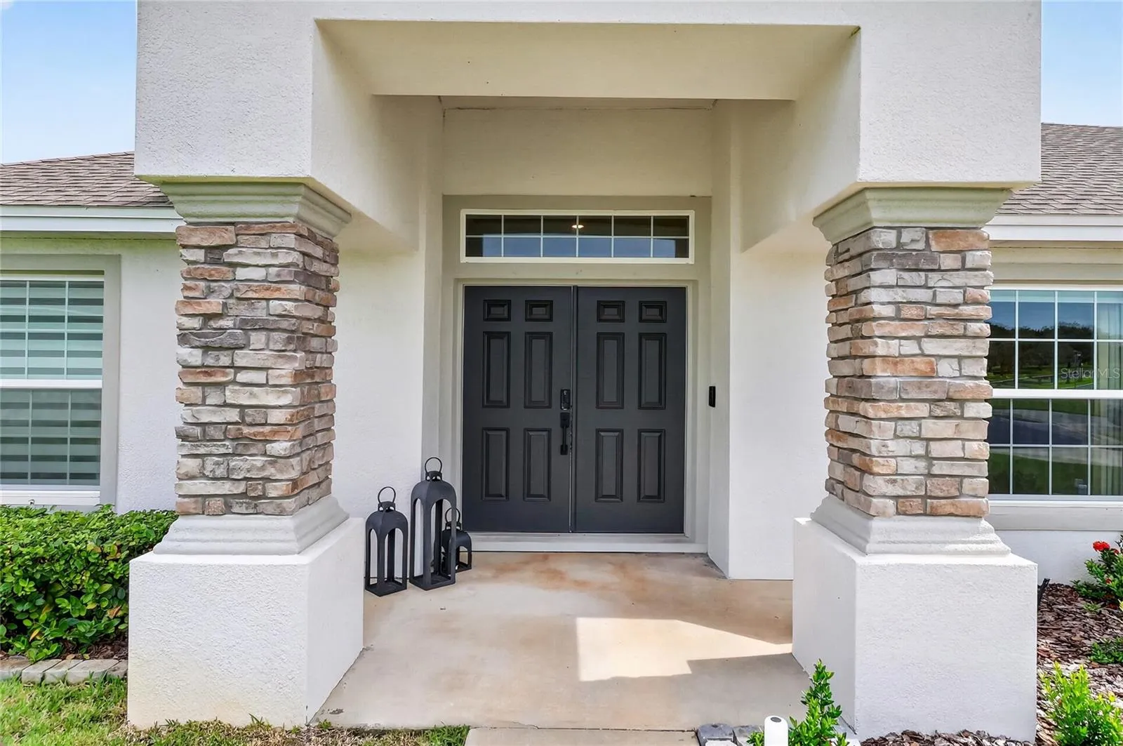 Grand front entrance