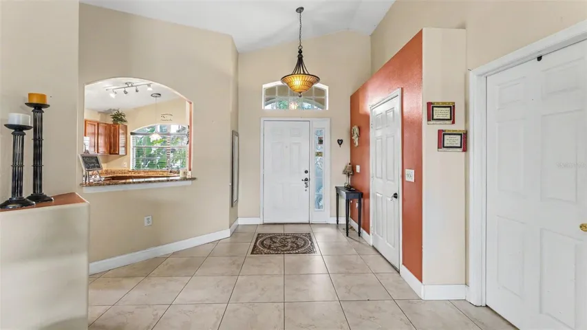 Entryway looking at front door