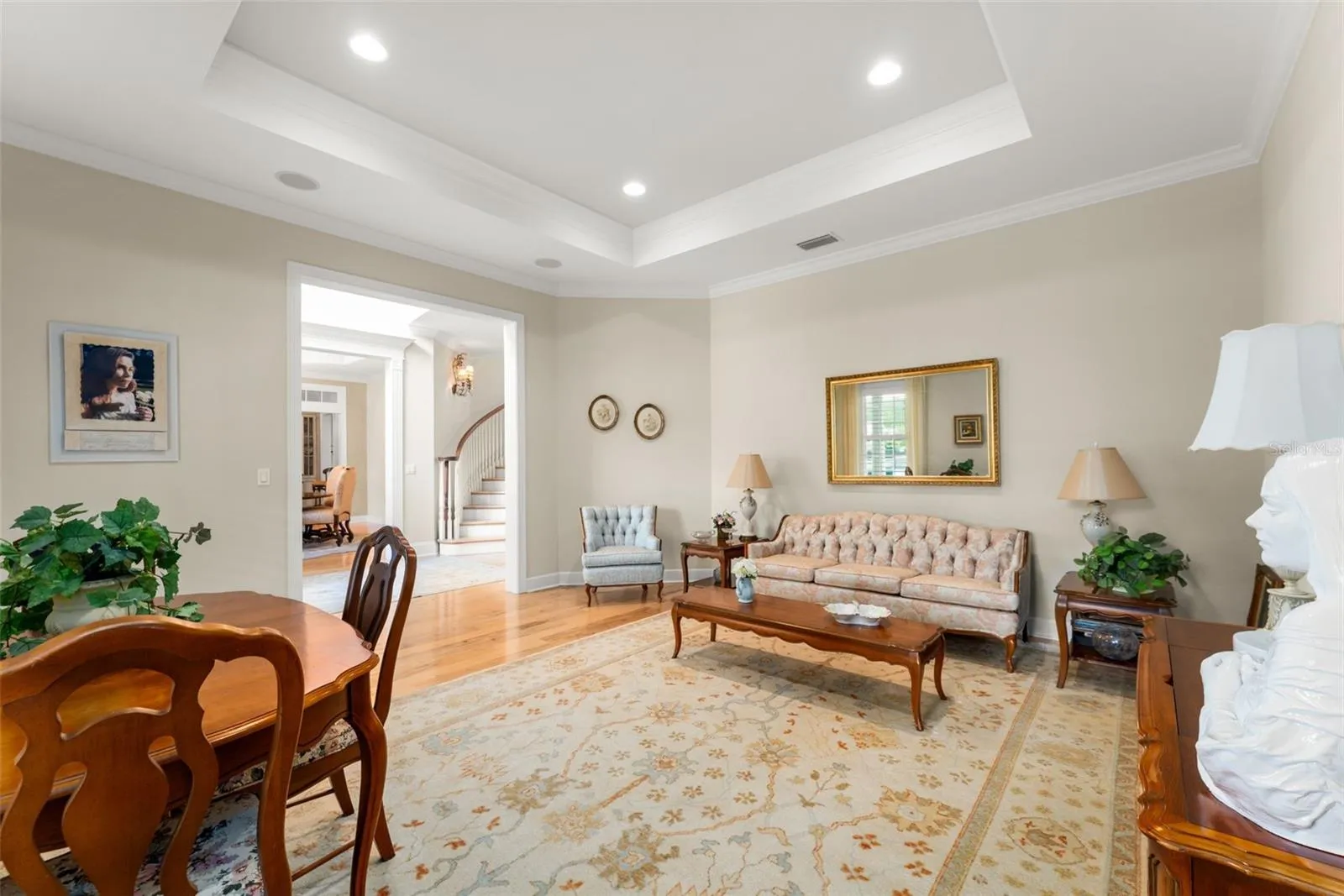 formal living room/den off of foyer