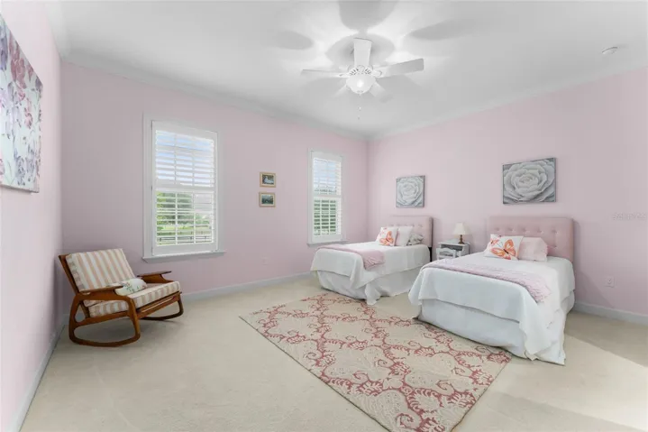 Upstairs pink bedroom