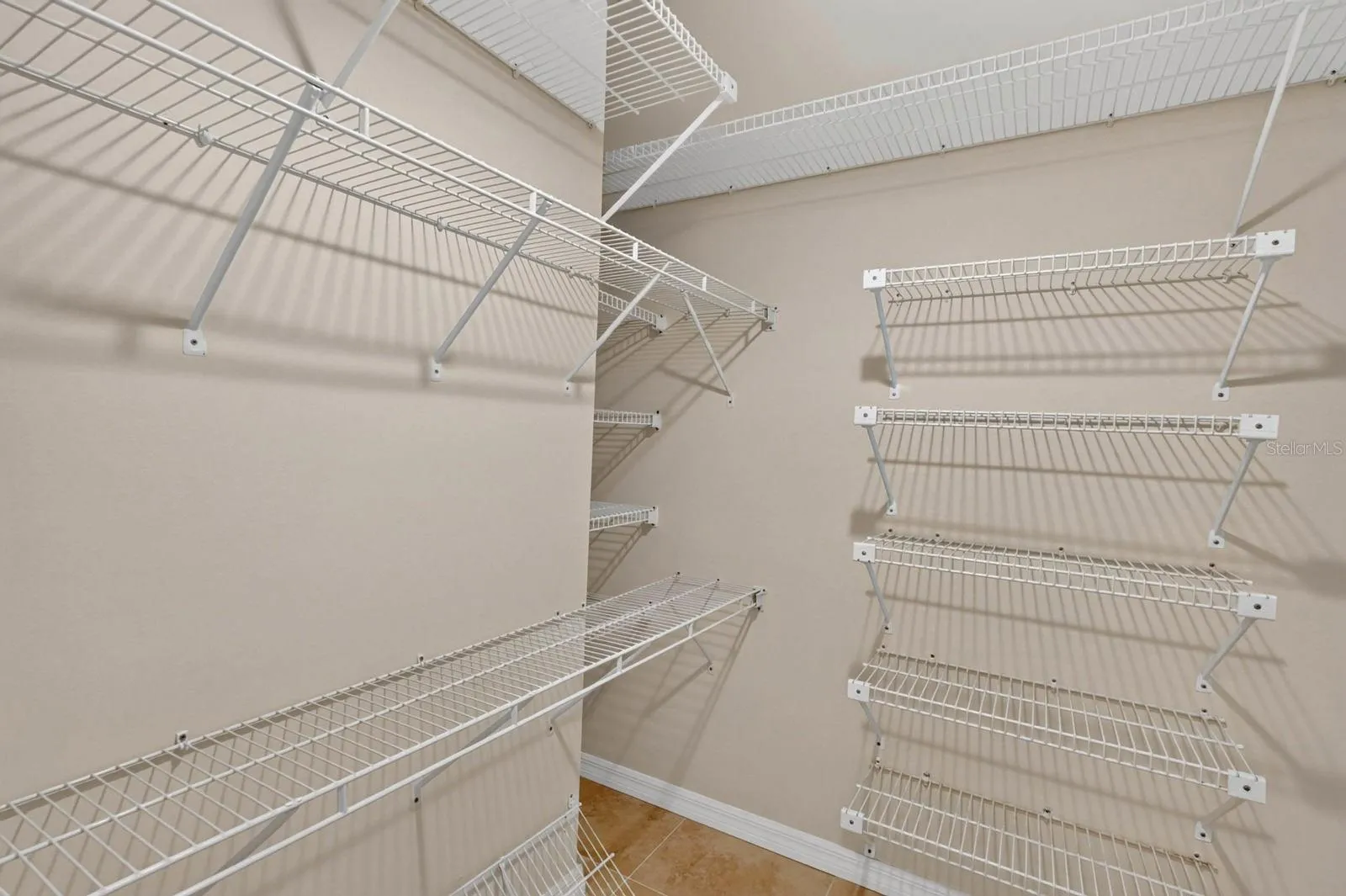 Walk-In Closet With Ample Shelving