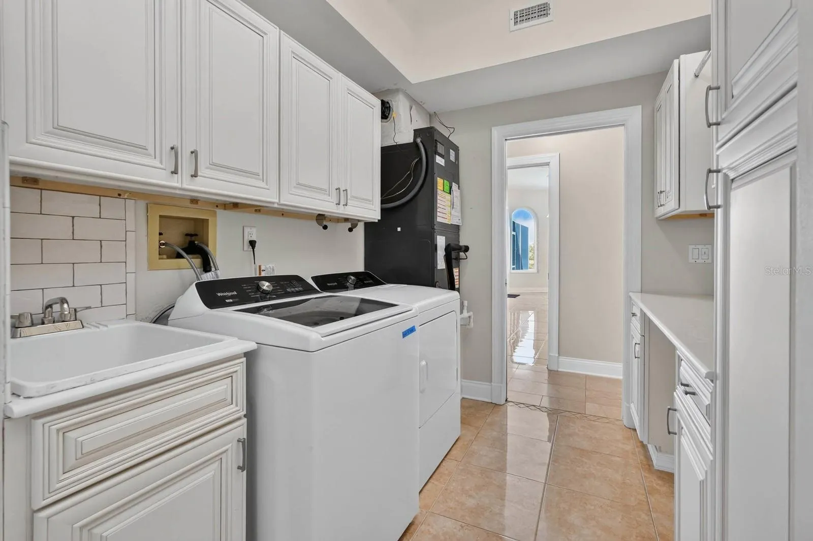 Laundry Room With Storage Cabinets