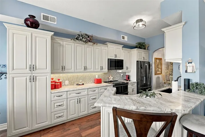 Beautiful Wood Raised Panel Custom Cabinets