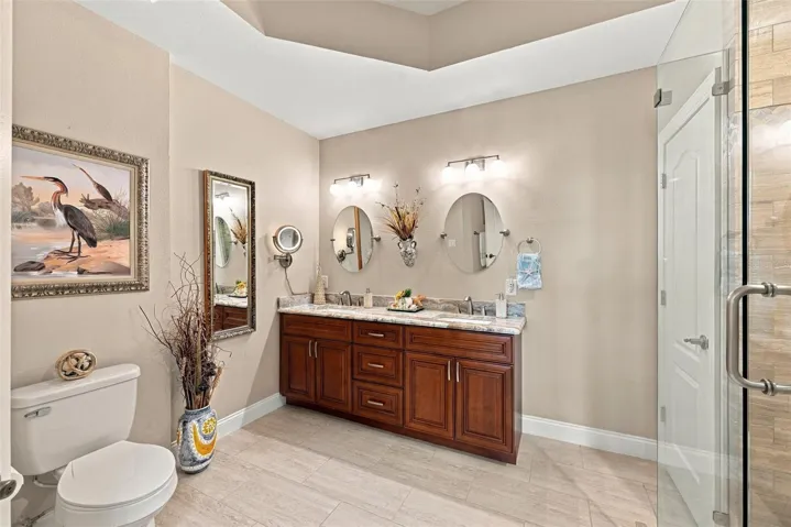 Elegant and Upgraded Primary Bath