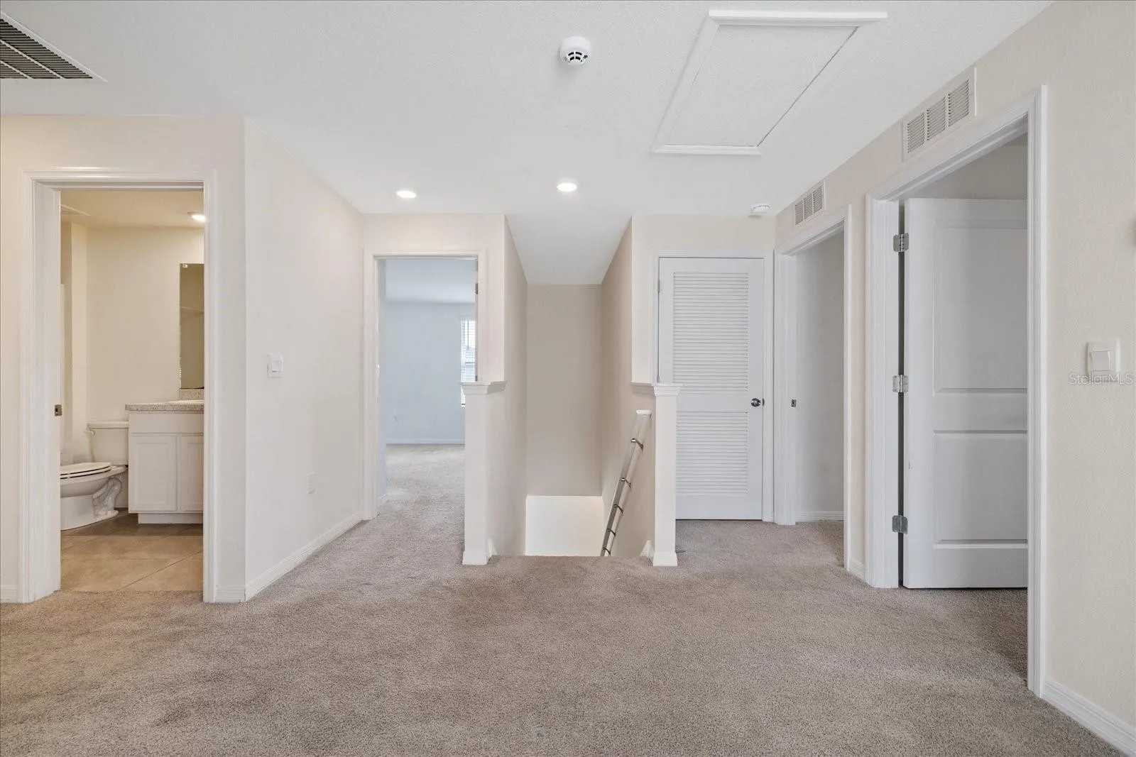 upstairs den