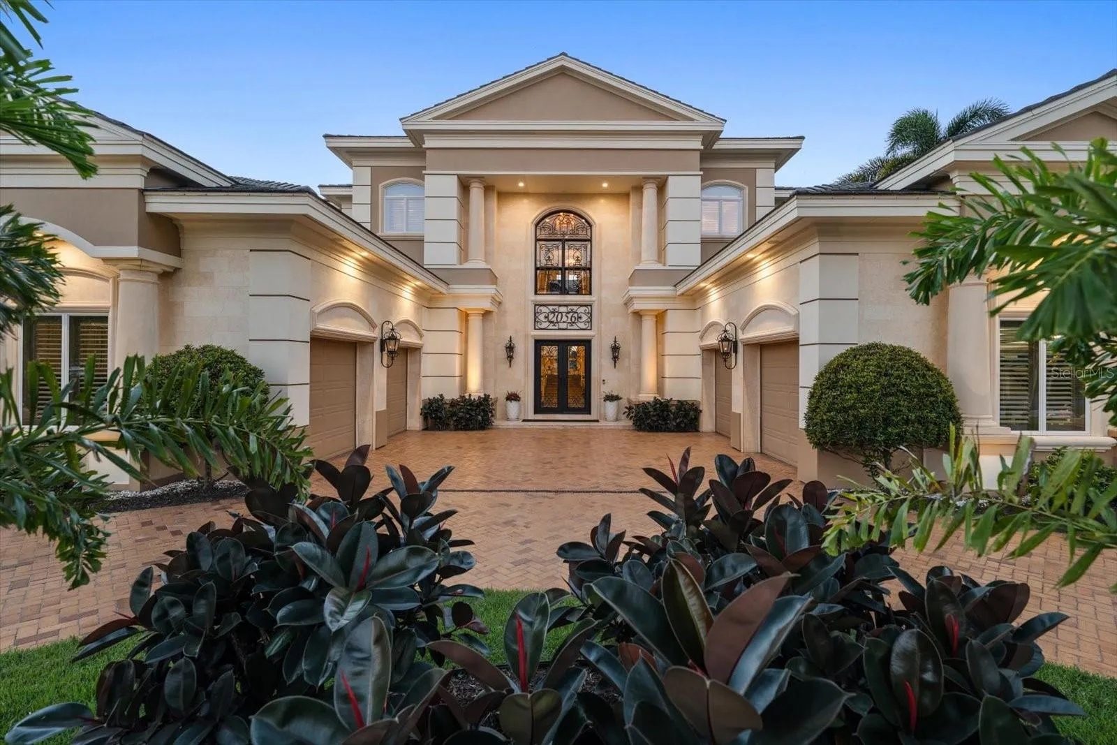 The Architectural Columns and Natural Gas Lanterns create a Memorable First Impression!