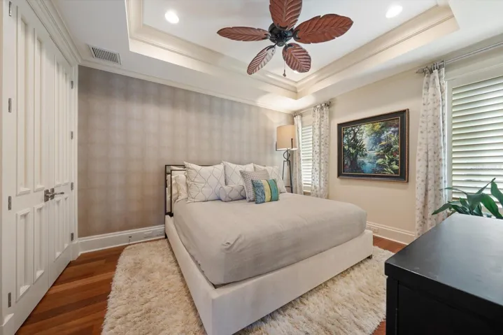 Downstairs Guest Bedroom with connecting full bathroom