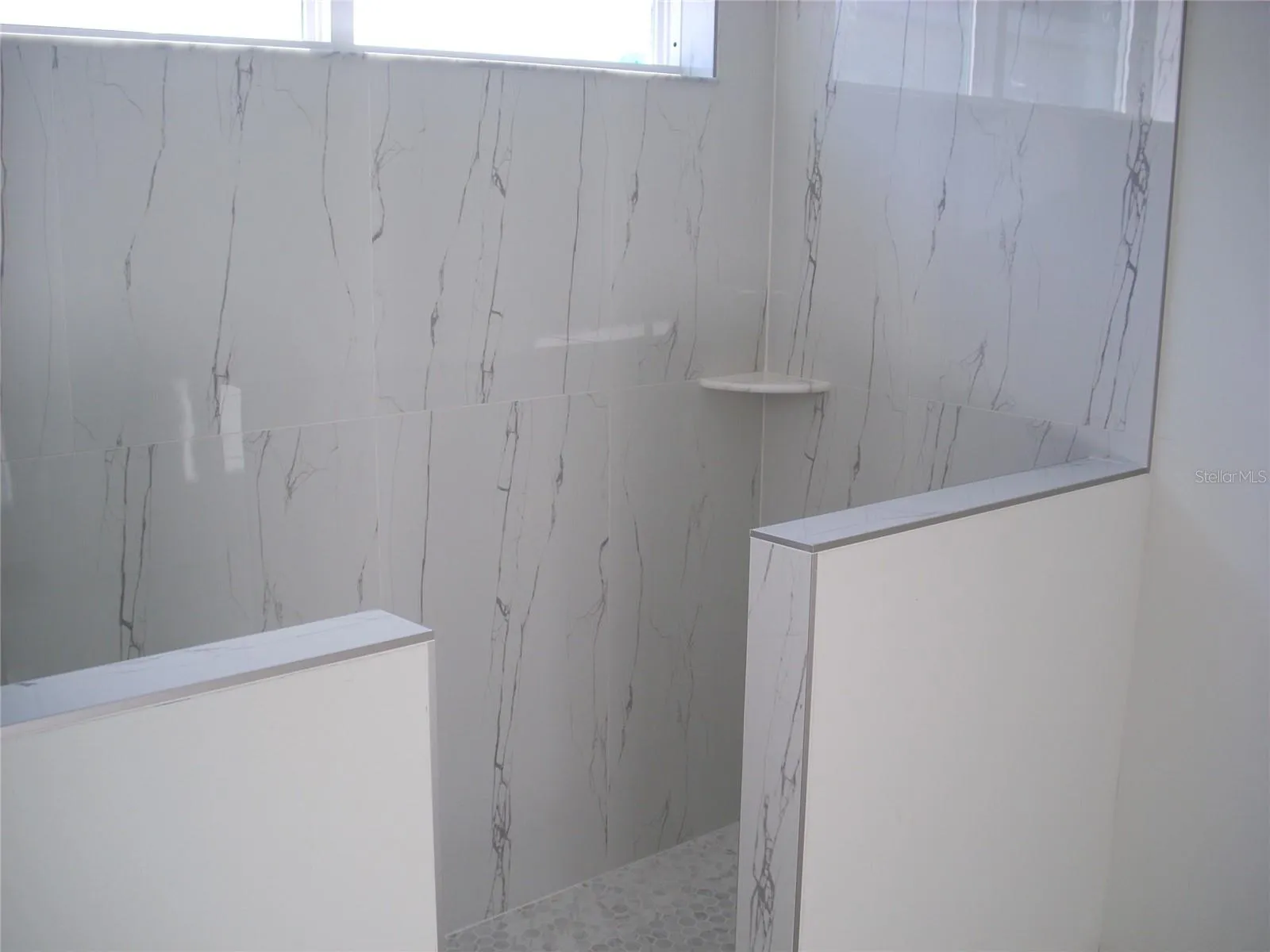 walk in shower in master
