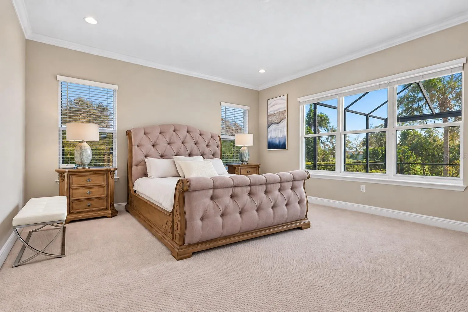 Spacious primary suite.