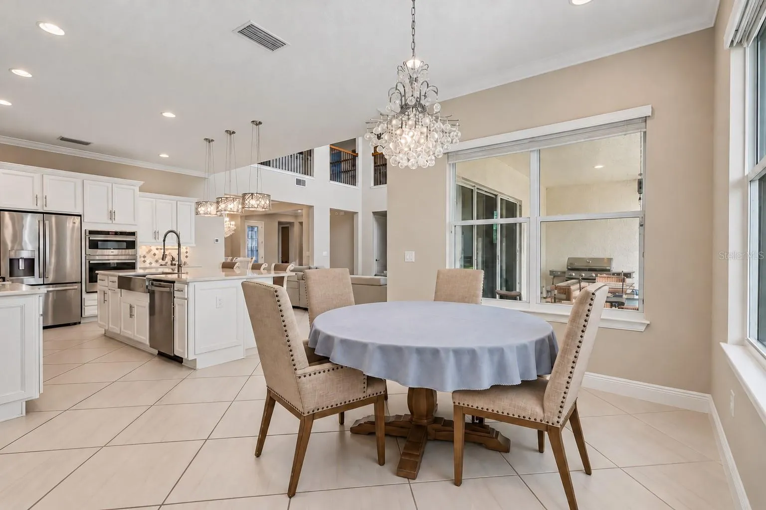 Casual dining off the kitchen.