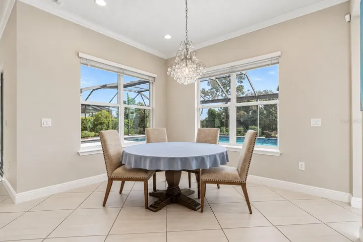 Casual dining off the kitchen.