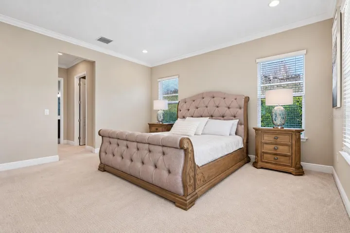 Spacious primary suite.