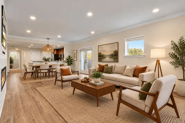 Virtually staged