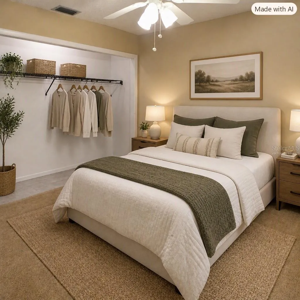 VIRTUALLY STAGED BEDROOM 1