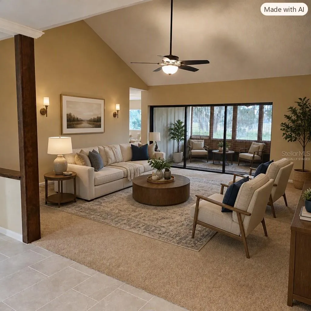 VIRTUALLY STAGED FAMILY ROOM