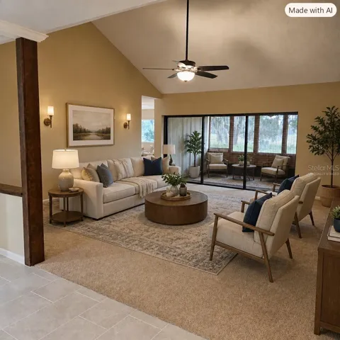 VIRTUALLY STAGED FAMILY ROOM