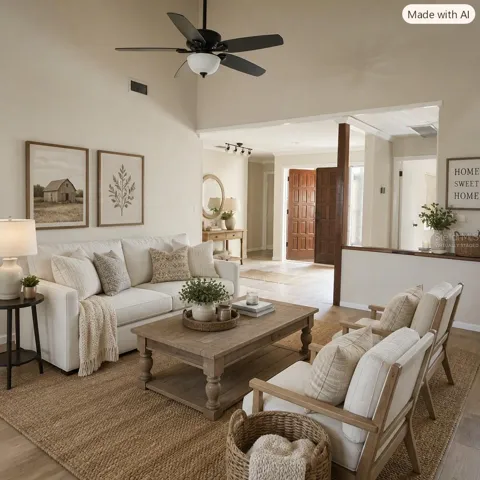 VIRTUALLY STAGED FAMILY ROOM