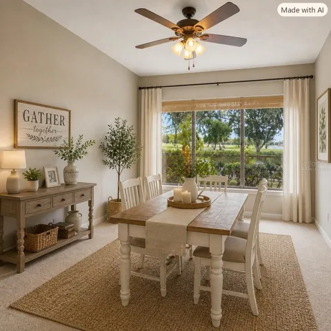 VIRTUALLY STAGED DINNING ROOM