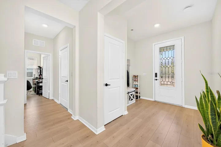 Just off the foyer is the first-floor Bedroom and full Bath.