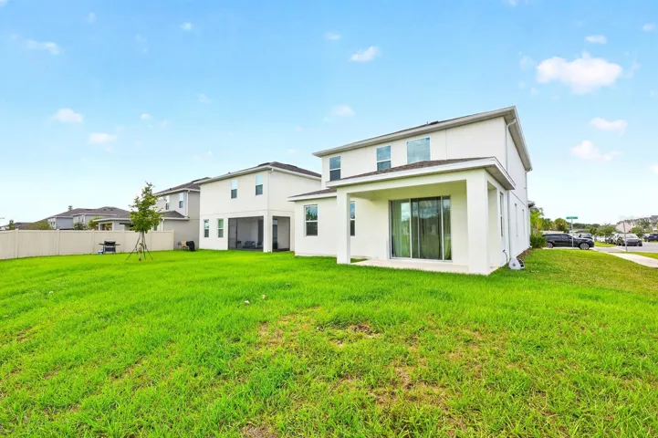 The back of the home.