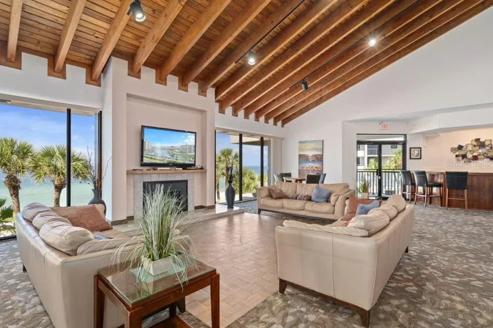 Beachfront clubhouse