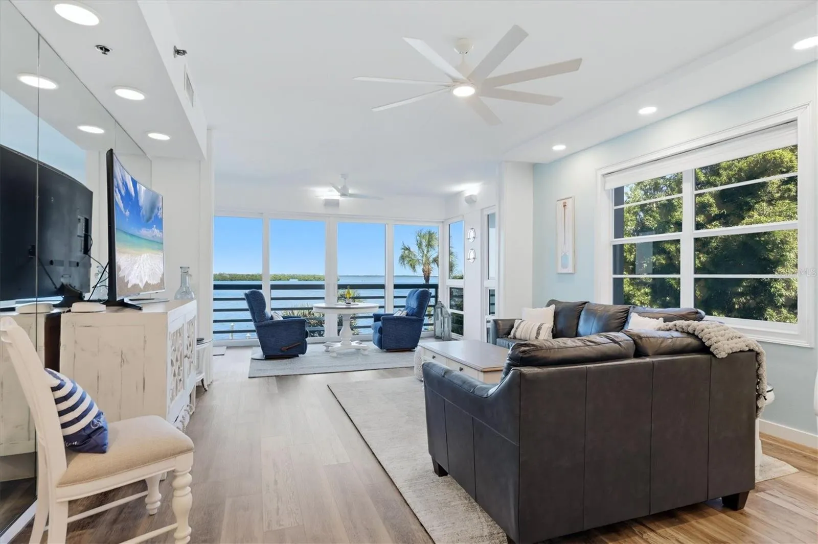 Living room and view