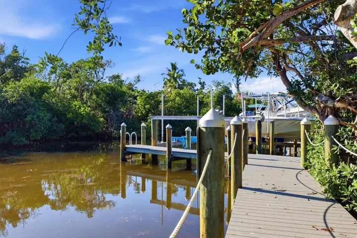 Private and protected deeded dock space.