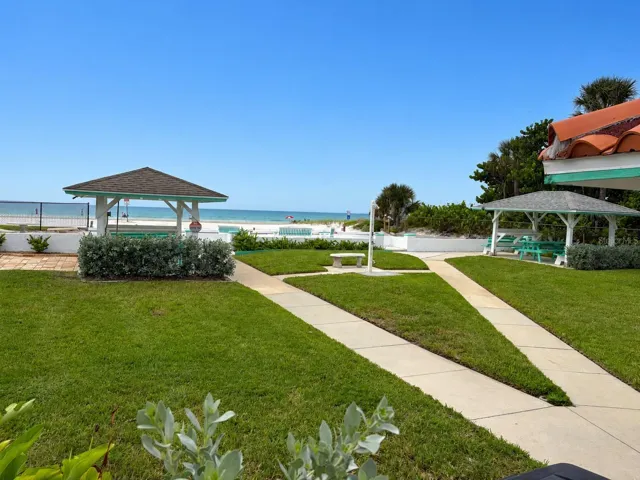 private beach access included