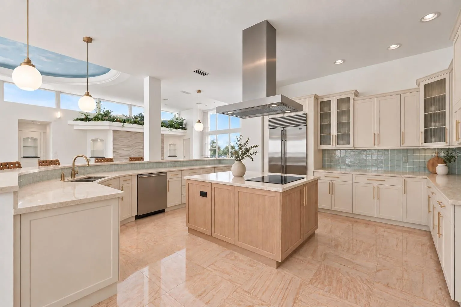 Virtual Renovation showing updated main kitchen