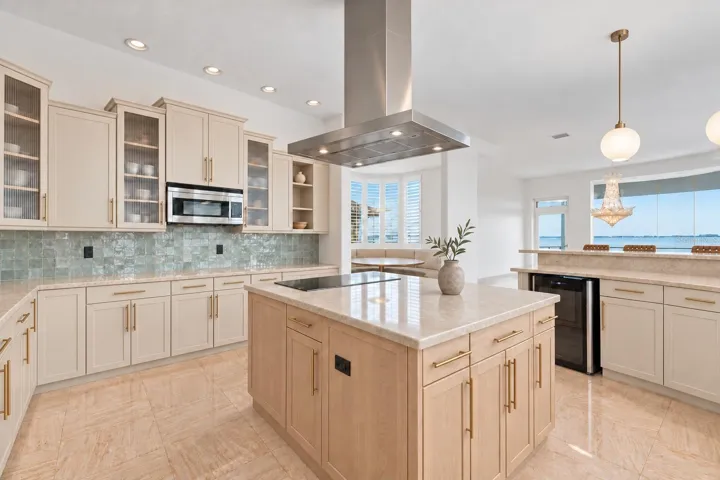 Virtual Renovation showing updated main kitchen