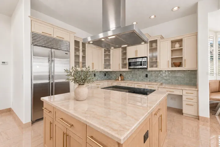 Virtual Renovation showing updated main kitchen