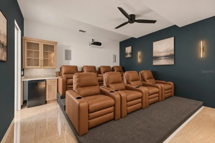Virtual Renovation showing updated Home Theater