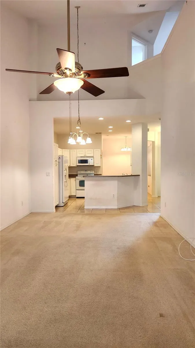 View from Living Room into Kitchen.